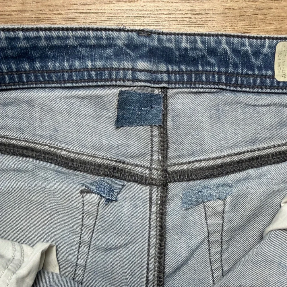Diesel Buster Jeans Men 32x32 Blue Slim Tapered Stretch Distressed Denim 0853R